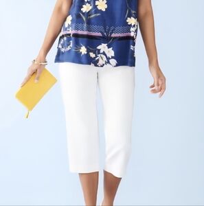 Croft & Barrow Women's Classic White Capris